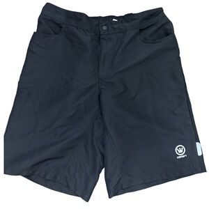 Canari Men's‎ Black Polyester Cycling Bike Shorts XL Reflective Detail